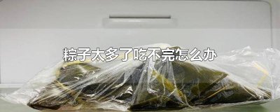 ?吃粽子難受怎么辦 餿粽子餿了怎么吃沒事